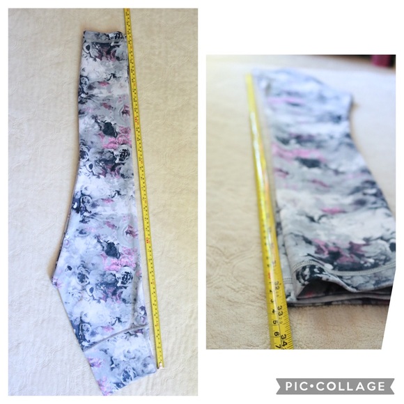 Lululemon Moody Mirage Gray Floral Leggings - Picture 11 of 15